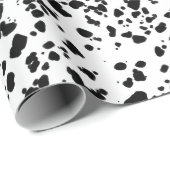 白黒の斑点 ラッピングペーパー (ロールコーナー)