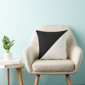 白黒の斜め装飾具ピロー クッション (椅子)