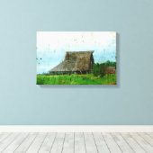 白黒の日の表示 キャンバスプリント (インサイチュ (ウッドフロア))