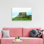 白黒の日の表示 キャンバスプリント (インサイチュ (リビング))