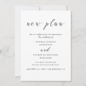 白黒の日付を変更する新モダンしい計画 セーブザデート (正面)