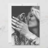 白黒の日付を変更する新モダンしい計画 セーブザデート (裏面)