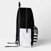 白黒の星の錯覚 プリントバックパック (左)