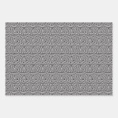 白黒の星の錯覚 ラッピングペーパーシート (正面3)