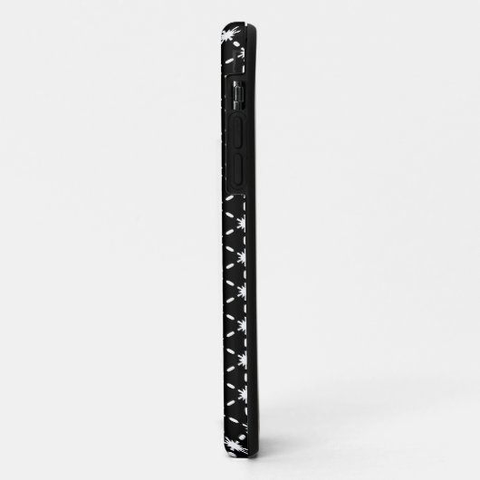 白黒の星型 Case-Mate iPhoneケース (裏面/左)