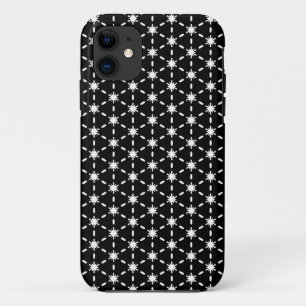 白黒の星型 iPhone 11 ケース