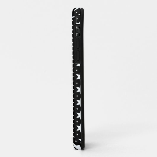 白黒の星型 Case-Mate iPhoneケース (裏面/左)