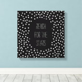 白黒の星 キャンバスプリント (インサイチュ (ウッドフロア))