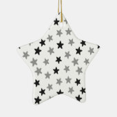 白黒の星 セラミックオーナメント (右)