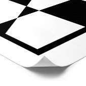 白黒の星 ポスター (角)