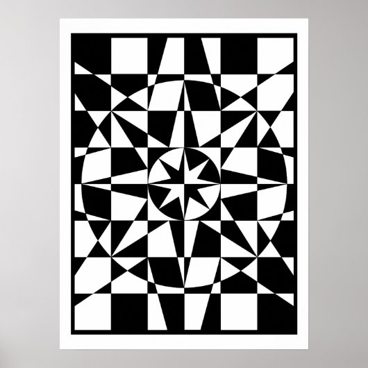 白黒の星 ポスター (正面)