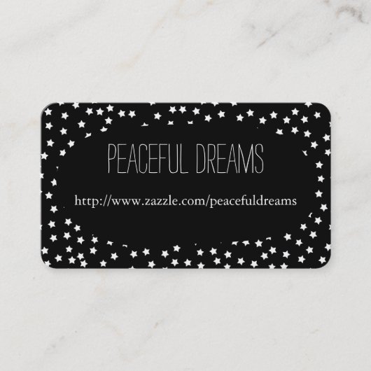 白黒の星 名刺 (正面)