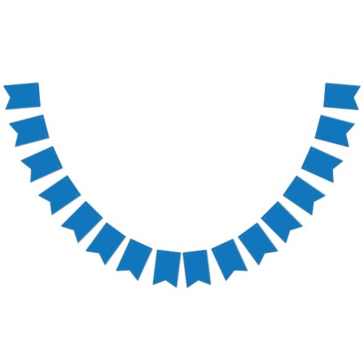 白黒の時計が付いた青い背景 バンティングフラッグ (全)