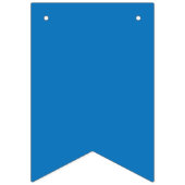 白黒の時計が付いた青い背景 バンティングフラッグ (第1の旗)