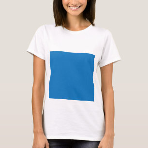 白黒の時計が付いた青い背景 Tシャツ