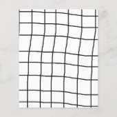 白黒の曲がったグリッドスクラップブック紙 (裏面)