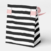 白黒の曲がった縞模様 フェイバーボックス (裏面サイド)