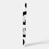 白黒の曲線 Case-Mate iPhoneケース (裏面 / 右)