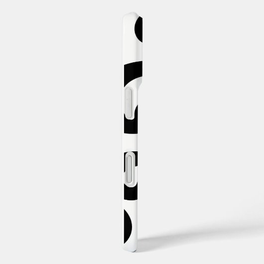 白黒の曲線 Case-Mate iPhoneケース (裏面 / 右)