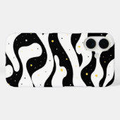 白黒の曲線iPhone / iPadケース Case-Mate iPhoneケース (裏面 (横))