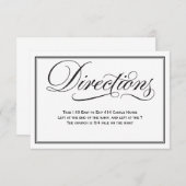 白黒の書結婚道の向き エンクロージャーカード (正面/裏面)