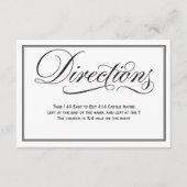 白黒の書結婚道の向き エンクロージャーカード (正面)