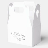 白黒の書道ありがとう結婚。 フェイバーボックス (オープン)