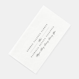 白黒の書道エレガフォーマルントウェディング