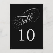 白黒の書道エレガント表の番号 (正面)