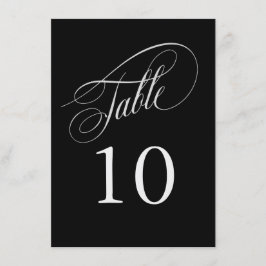 白黒の書道エレガント表の番号