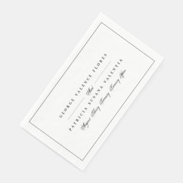 白黒の書道フォーマル枠エレガント付