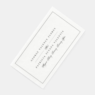 白黒の書道フォーマル枠エレガント付