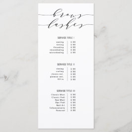 白黒の書道モダン眉と点滅 メニュー