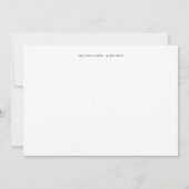 白黒の書道写真シンプルV2 招待状 (裏面)