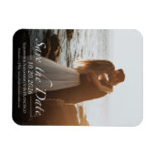 白黒の書道写真日付の保存 マグネット (横)