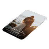 白黒の書道写真日付の保存 マグネット (左側)