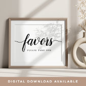 白黒の書道結婚式の引き出物標識 ポスター