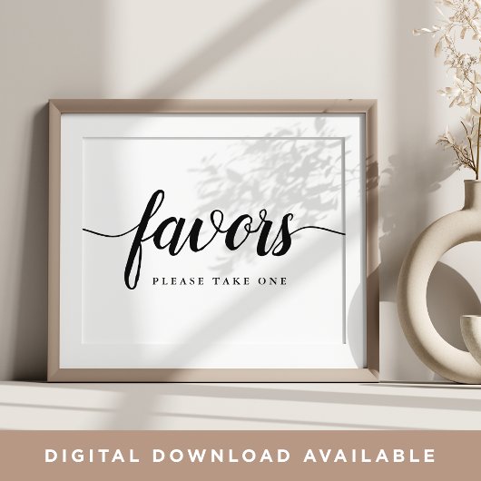 白黒の書道結婚式の引き出物標識 ポスター