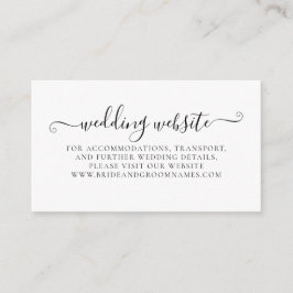 白黒の書道詳細結婚のサイト エンクロージャーカード