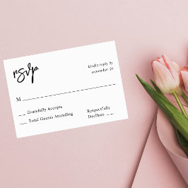 白黒の書道10 RSVP no Meal