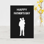 白黒の最高のパパが永遠に父の日 カード (黄色い花)