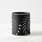 白黒の最高の先生は常に感謝 マグカップ (中央)