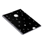 白黒の月と星 ノートブック (右側)