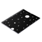 白黒の月と星 ノートブック (左側)