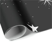 白黒の月と星 ラッピングペーパー (ロールコーナー)