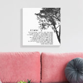 白黒の木がとにかく行う キャンバスプリント (インサイチュ (リビング))