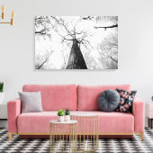白黒の木 キャンバスプリント (インサイチュ (リビング))