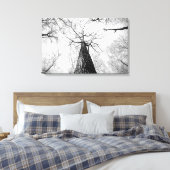 白黒の木 キャンバスプリント (インサイチュ (寝室))