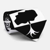 白黒の木 ネクタイ (ロール)