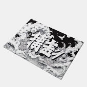 白黒の東京 ドアマット (アングル)